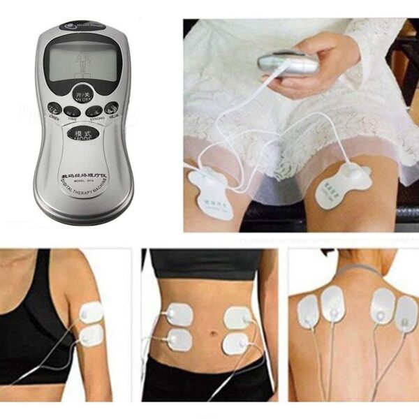 Multifunctional Massager, Health Care Digital Chinese Meridian Tens Therapy Massager Relax Body Muscle Acupuncture Machine 4 Electrode Pads & Charger Adapter and Cable, Physiotherapy, Electric Digital Therapy neck back Mane Massage - Image 10