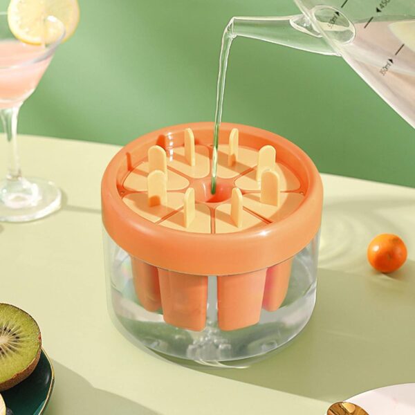 Ice Cream Candy Molds With Sticks Easy Release Summer Party Supplies Popsicles Candy Molds (8 Candy Mold Maker) - Image 3