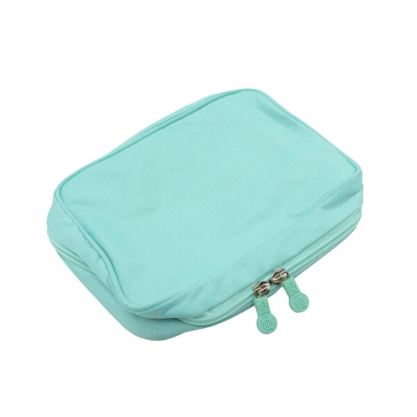 Travel Wash Bag Multi-Functional Waterproof Cosmetic Storage Bag Handheld Foldable Hook Cosmetic Bag with Zipper Closure Handbag Portable Classification Bags(1 Pc Mix Design) - Image 20