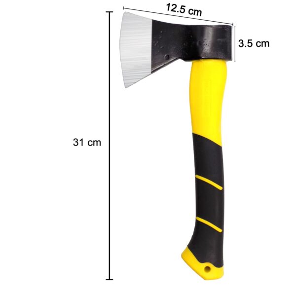 '-600g Hatchet Axe Fiberglass Body Rubberized Handle - Image 5