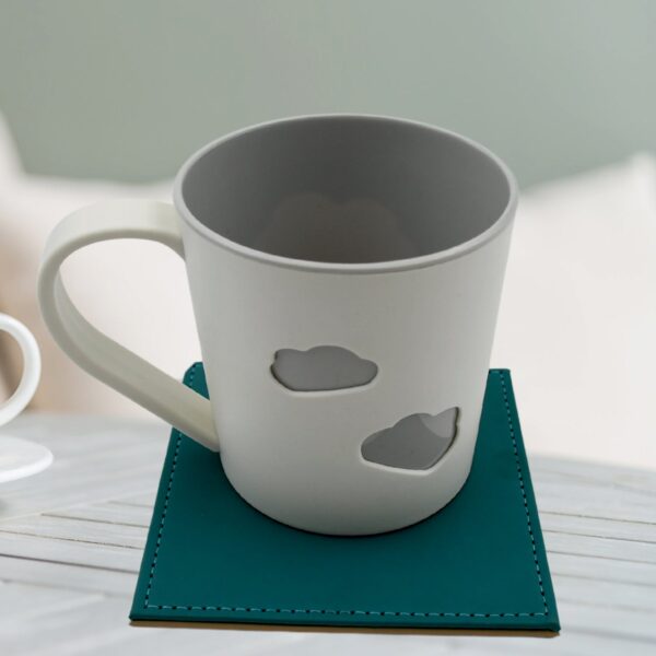 Square Tea Coaster - Dining Table Decor Accessories - Coaster for Dining Table for Hot Pots Coasters for Cups Durable and Long-Lasting, Leather Coffee Table for Home or Office Use (4 pc) - Image 7