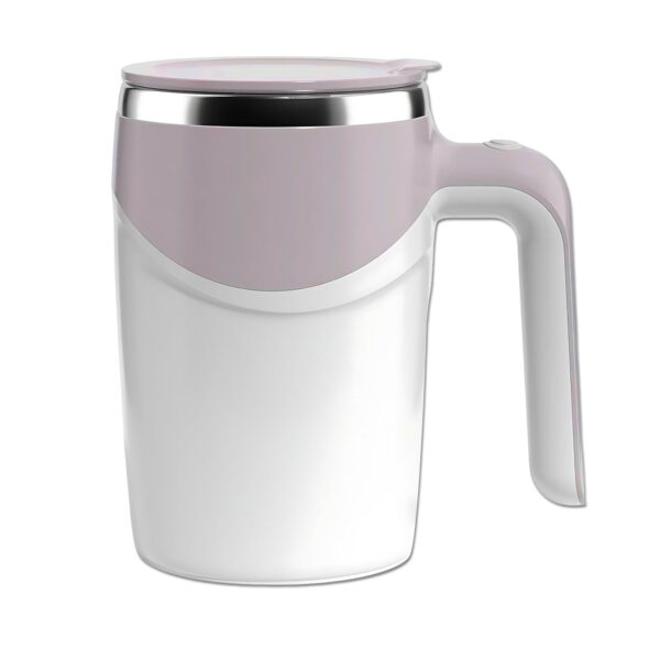 Stirring Coffee Mug | Magnetic Stirring Coffee Cup | Stainless Steel Mug for Milk | Travel Mixing Cup | Self Stirring Coffee Mug, Suitable for Coffee / Milk / Hot Chocolat | Battery Operated ( Battery Not Included) - Image 4