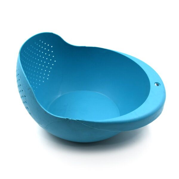 Plastic Rice Bowl / Food Strainer Thick Drain Basket for Rice, Vegetable & Fruit, Strainer Colander, Fruit Basket, Pasta Strainer, Washing Bowl (1 pc ) - Image 4