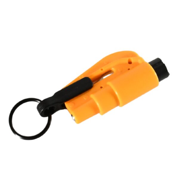 2 in 1 Emergency Safety Cutter with Key Chain, Small Portable Handy Emergency Safely Glass Breaking & Seat Belt Cutting Keychain Tool - Image 3