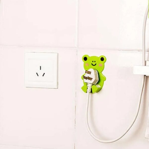 Plastic Adhesive Cable Plug Hook Bathroom Power Plug Socket Holder for  office, home and restaurant use 2 pc Set - Image 7