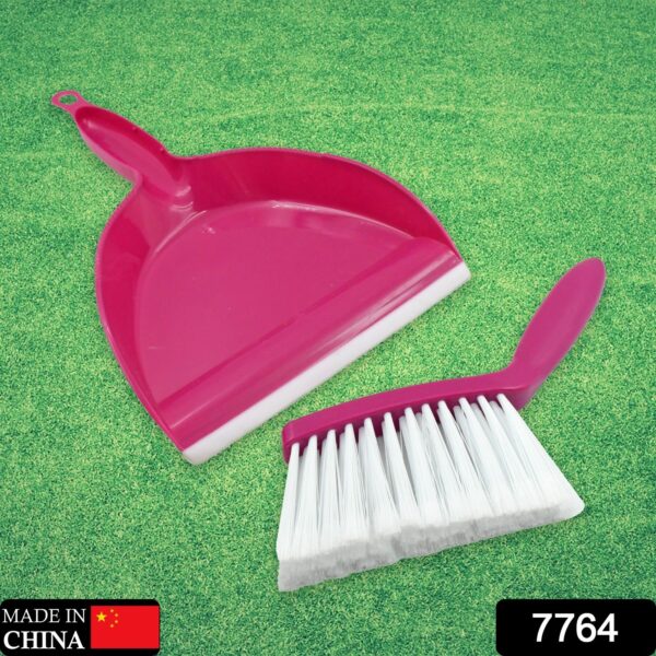 Mini Dustpan Supdi with Brush Broom Set for Multipurpose Cleaning, Cleaning Broom Brush and Dustpan | Sweep Set for All Surfaces, for Cleaning Tool for Desk, Car & Animal Waste etc (2 Pc Set) - Image 2