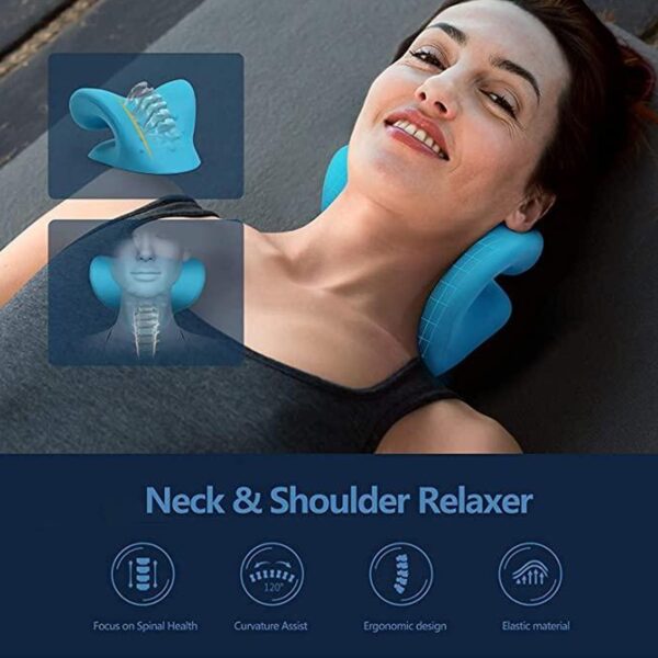 Neck Relaxer | Cervical Pillow for Neck & Shoulder Pain | Chiropractic Acupressure Manual Massage | Medical Grade Material | Recommended by Orthopaedics - Image 3