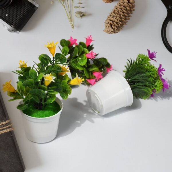 Flower Pot Artificial Decoration Plant | Natural Look & Plastic Material For Home , Hotels , Office & Multiuse Pot - Image 8