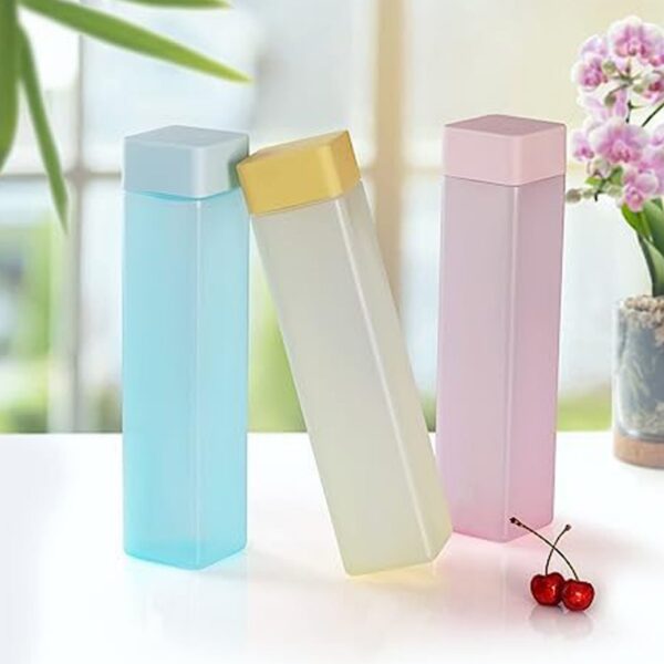 Large Capacity Plastic Water Bottle | Set of 6 | Square Water Bottle (940ml each) - Image 5