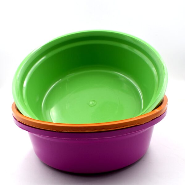 Household Storage Plastic Round Bowl / Tub / Basket / Bucket set - Pack of 3 - Image 4