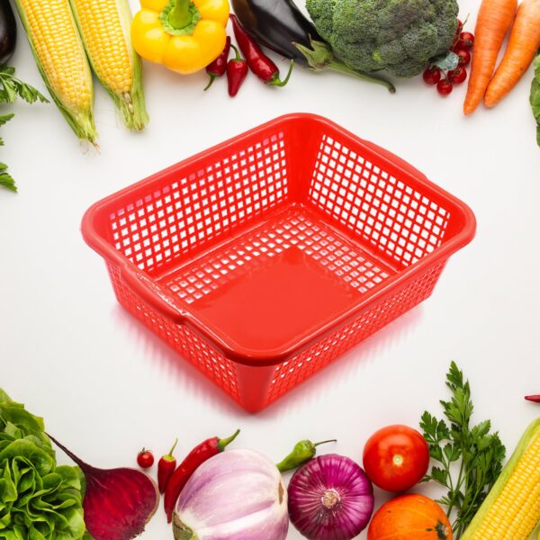 Plastic Kitchen Medium Size Vegetables and Fruits Washing Basket Dish Rack Multipurpose Organizers - Image 5