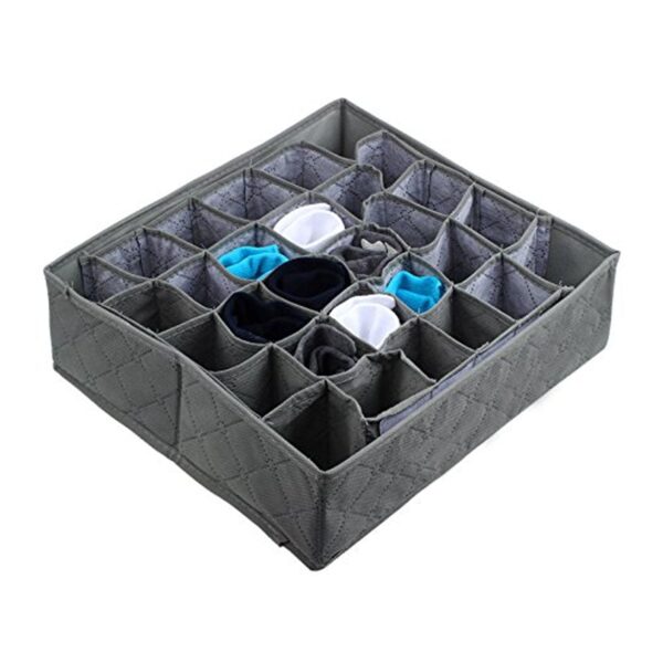 Folding Removable Tie Necktie Sock,Handkerchiefs, Ties, Belts and Underwear Storage Boxes, Easy Assemble Lightweight Folding for Home Daily Use (1 Pc Mix Design) - Image 12