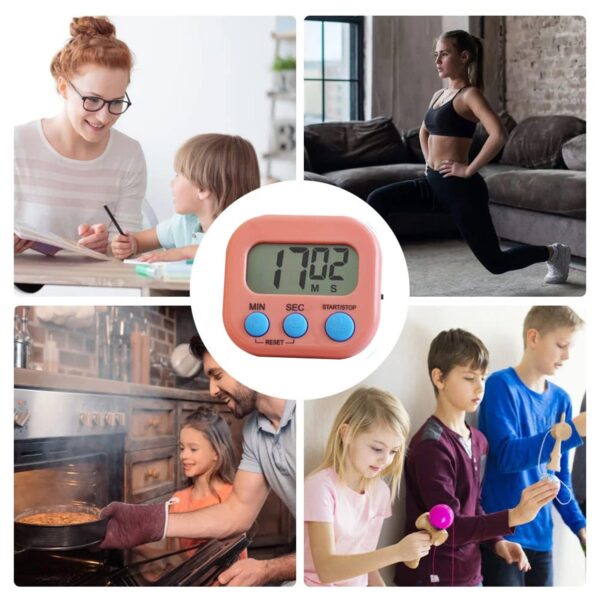 Digital Kitchen Timer Clear Big Digits 0-99 Min for Cooking Office Clock - Image 6