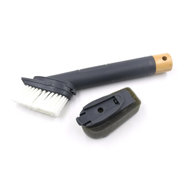 Cleaning Brushes Set, Scrub Brush Bathroom Brush, Long Handle Liquid Dispenser Pot Washing Brush - Image 4