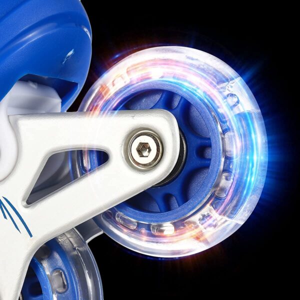 Inline Skates With Led Flashing Light Wheel With Adjustable Length Skate Premium High Quality Skates Pair (Roller Skate , Skating) - Image 6