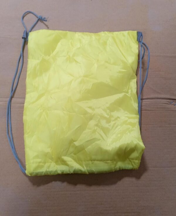 Portable Dori Bag Inside silver with coating Drawstring Backpack, Gym Sack Light Weight Multi Storage Bags Large Capacity for Shopping - Image 6