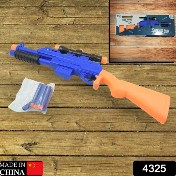 Big Plastic Toy Gun for Kids - 22 Inch Gun Toy for Kids Shooting Gun with 6 fence arrows Kids Toy Return Gift Item, Shot Air Gun For Diwali Gift, Birthday Gift (22Inch) - Image 2