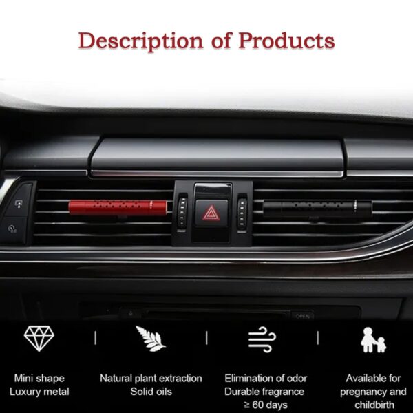Car Air Perfume For AC Vent - New Long Lasting And Sweet Fragrances with Rotating Flow Control - Magnetic, Ocean, Lavender, Cologne, Lemon - Interior Accessories For Car - Image 6