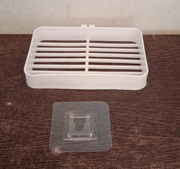Bathroom & Kitchen Soap Holder: Self-Adhesive (Plastic Box) - Image 7