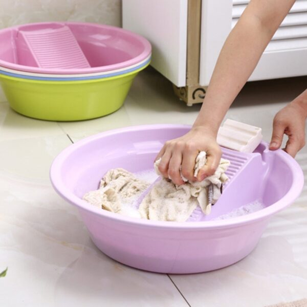 Washing Basket,Washing Tub, Laundry Board with Container, Plastic Product, Bucket, Multi-functional, Easy to Carry, - Image 6
