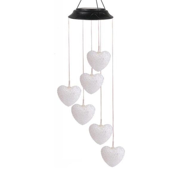 Solar Powered Wind Chimes with Lights: Outdoor Garden Decor (6 LED) - Image 5