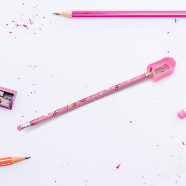 Kids' Stationery Kit: Wooden Pencils, Sharpener, Eraser, Diary (8 Pc Set) - Image 6