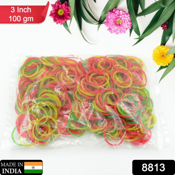 Strong & Reusable Rubber Bands: Multicolor for Office, Home & School - Image 2