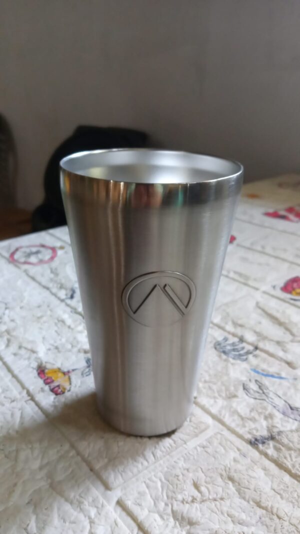 Stainless Steel Vacuum Insulated Travel Mug/ Glass Reusable Water Glass/Serving Unbreakable Drinking Glasses Plain Design for Everyday Use Drinks Water, Tea Mug, Outdoor, Home, Office (1 Pc) - Image 7
