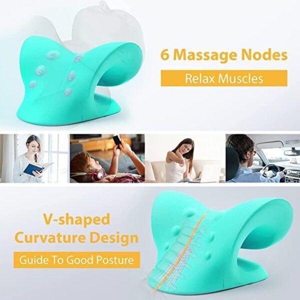 Neck Relaxer | Cervical Pillow for Neck & Shoulder Pain | Chiropractic Acupressure Manual Massage | Medical Grade Material | Recommended by Orthopaedics - Image 4