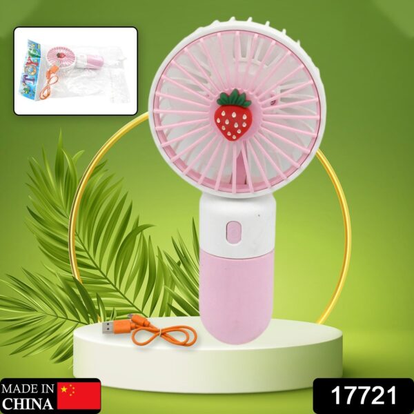 Portable Small Electric Fan Handheld, Rechargeable Mini Student Handheld Dormitory Class Personal Fan - Image 2