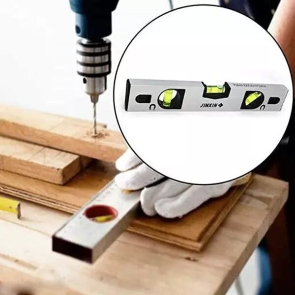 Spirit Level Carpenter's Level Magnetic Carpenter's Level  Overhead Viewing Slot for Levelling, Furniture & Construction - Image 3