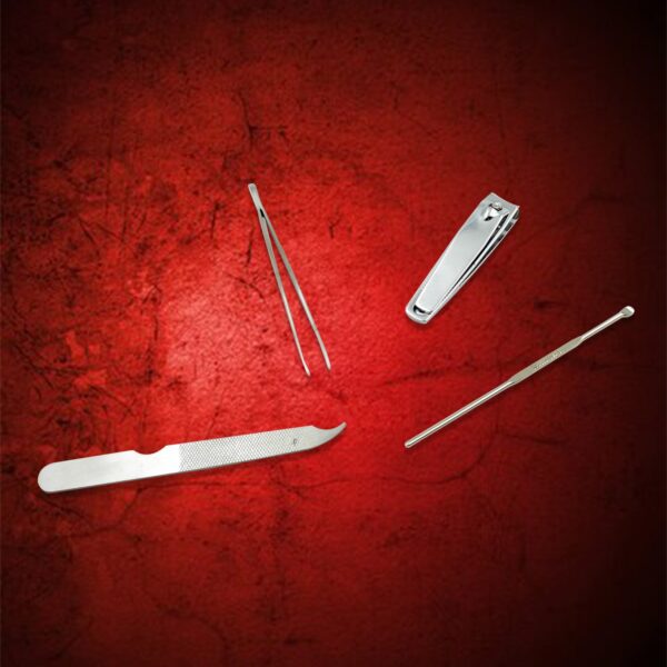 4-in-1 Nail Clipper Kit: Stainless Steel Tools, Manicure Set (Travel Case) - Image 3