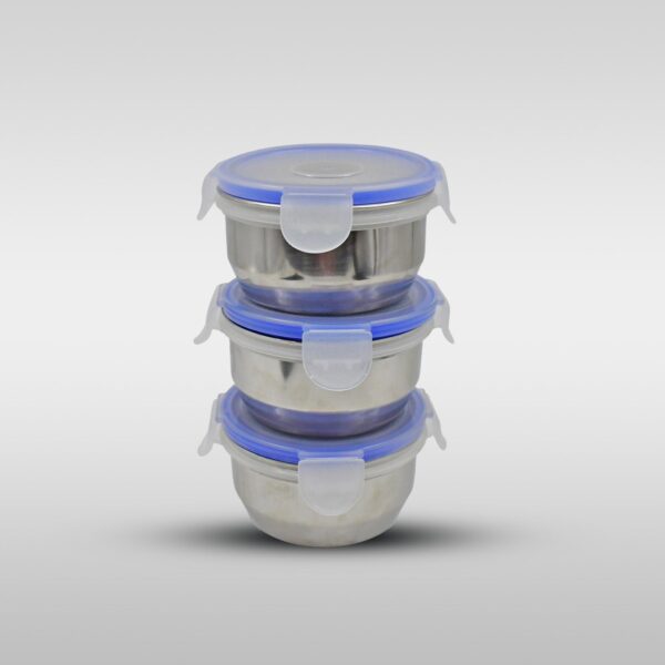 AIRTIGHT & LEAK PROOF STAINLESS STEEL CONTAINER MULTI COMPARTMENT LUNCH BOX CARRY TO ALL TYPE LUNCH IN LUNCH BOX & PREMIUM QUALITY LUNCH BOX IDEAL FOR OFFICE , SCHOOL KIDS & TRAVELLING IDEAL - Image 4