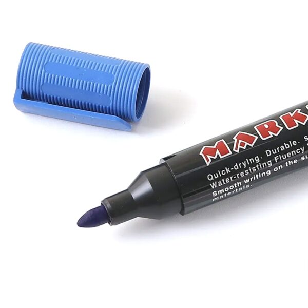 Black Permanent Marker Leak Proof Marker Craftworks, School Projects and Other | Suitable for Office and Home Use (Pack Of 12 Pc) - Image 3