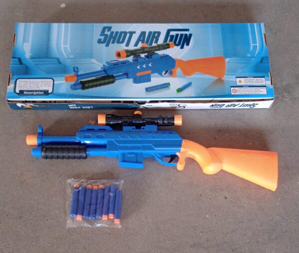 Big Plastic Toy Gun for Kids - 22 Inch Gun Toy for Kids Shooting Gun with 6 fence arrows Kids Toy Return Gift Item, Shot Air Gun For Diwali Gift, Birthday Gift (22Inch) - Image 7