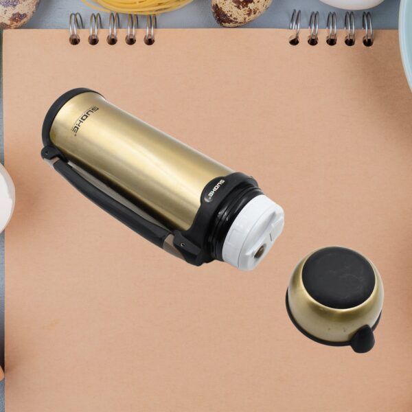 STAINLESS STEEL THERMOS WATER BOTTLE | 24 HOURS HOT AND COLD | EASY TO CARRY | RUST & LEAK PROOF | TEA | COFFEE | OFFICE| GYM | HOME | KITCHEN - Image 3
