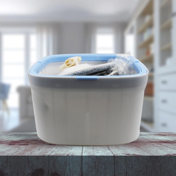Round Shape Mop Head  with 1 Pad Extra Clean Water Spin Mop with Separate Water Bucket, Suitable for All Types of Flooring, Separates Dirty and Clean Water, Wet - Image 7