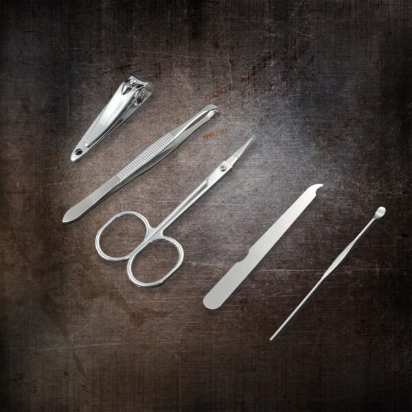 Professional Nail Clippers Kit - 5 Piece Manicure Set, Top Grade Stainless Steel Grooming Kit for Travel & Home - Image 6