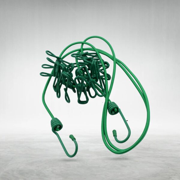 Elastic Cloth Drying Rope with 12 Metal Clip Portable Clothes line For Home & Travel - Image 3