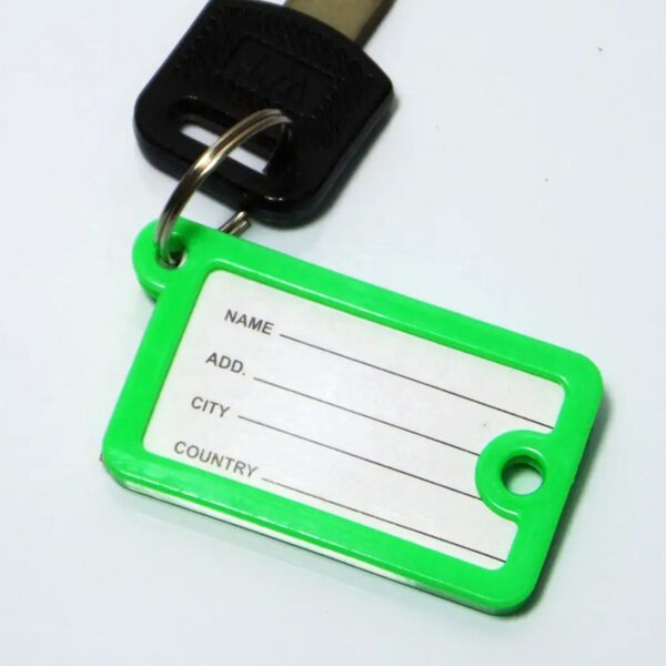 Wallet Keychain 10 pcs Set Plastic Key Custom Key Tags Key Ring Tags Numbered Key Tags Tags with Backpack Keychain - Image 4