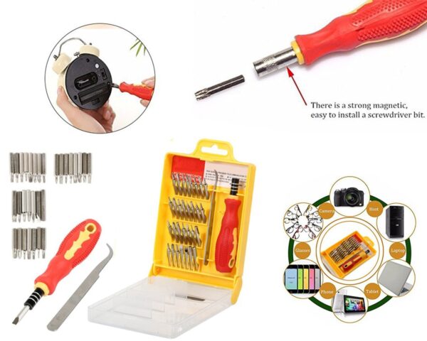 Screwdriver Set 32 in 1 with Magnetic Holder - Image 4