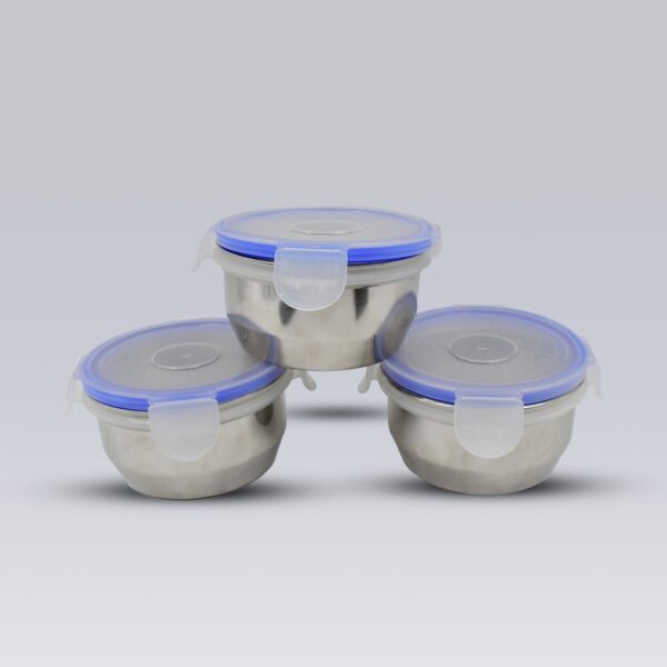 AIRTIGHT & LEAK PROOF STAINLESS STEEL CONTAINER MULTI COMPARTMENT LUNCH BOX CARRY TO ALL TYPE LUNCH IN LUNCH BOX & PREMIUM QUALITY LUNCH BOX IDEAL FOR OFFICE , SCHOOL KIDS & TRAVELLING IDEAL - Image 5