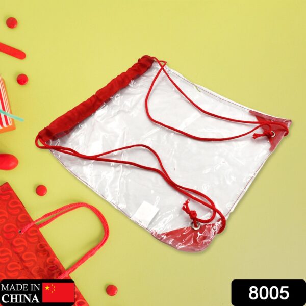 Plastic Waterproof Pouch Transparent Stadium Bags Clear String Bag for Gym Concert Travel Beach Swimming Sport - Image 2