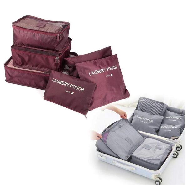 Cloth Organizer Pouch Laundry Zipper Bags (6 pcs) - Image 4
