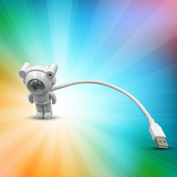 USB Intelligent Voice Projector Astro Night Light  Projector, Galaxy Light Star Projector, Cartoon Light, LED Light, Desk Lamp, Mini Night Light, Cartoon Reading Lamp, USB Port for Kids Room Adults Bedroom Party Gaming Room - Image 6