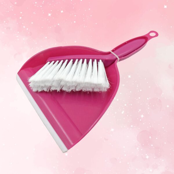 Mini Dustpan Supdi with Brush Broom Set for Multipurpose Cleaning, Cleaning Broom Brush and Dustpan | Sweep Set for All Surfaces, for Cleaning Tool for Desk, Car & Animal Waste etc (2 Pc Set) - Image 3