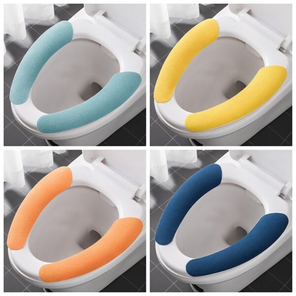 Toilet Seat Cover, Toilet Seat Cushion Soft and Warm Washable Toilet seat Cover Sheets Comfortable - Image 3