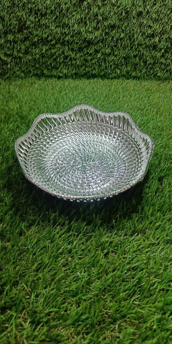 Round Serving Tray, Traditional Serving Tray, Multipurpose Serving Tray, Decorative Serving Platters, Mukhwas Serving Tray (1 Pc) - Image 6