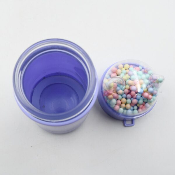 Girl Glass Water Bottle for School with Kid Sparkle Strap Cat Lid Sequins Glitter Glass Cup Birthday Gift Children 350ml (MOQ :- 75 pc) - Image 3