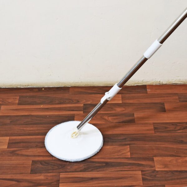 Round Shape Mop Head  with 1 Pad Extra Clean Water Spin Mop with Separate Water Bucket, Suitable for All Types of Flooring, Separates Dirty and Clean Water, Wet - Image 8